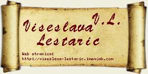Višeslava Leštarić vizit kartica